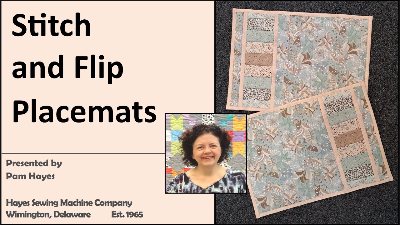 Quick and Easy Flip and Sew Placemats