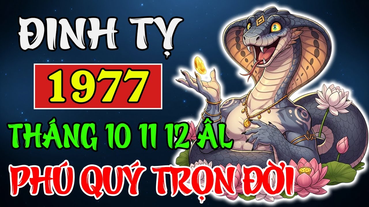 Tuổi Đinh Tỵ 1977 Cuối Năm 2025 | Đại Vận Han Thông, Phúc Khí Dồi Dào Ba Tháng Liền!