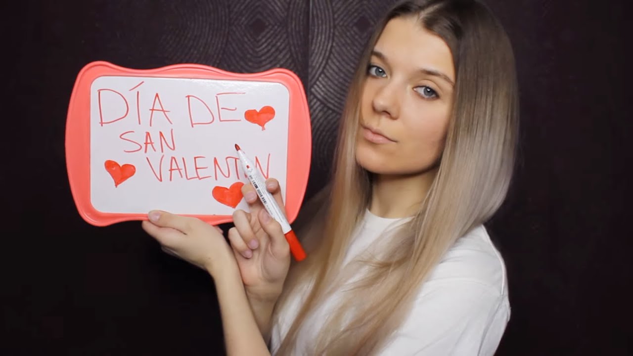 Spanish ASMR Aprende Alemán Conmigo | Día de San Valentín ♥