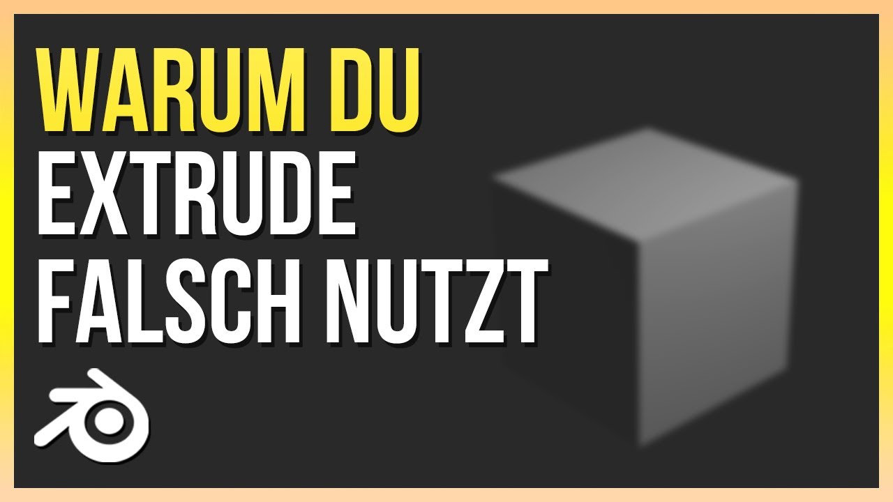 Extrude Manifold in Blender 2.9 | Blender 2.9 Anfänger Tutorial Deutsch