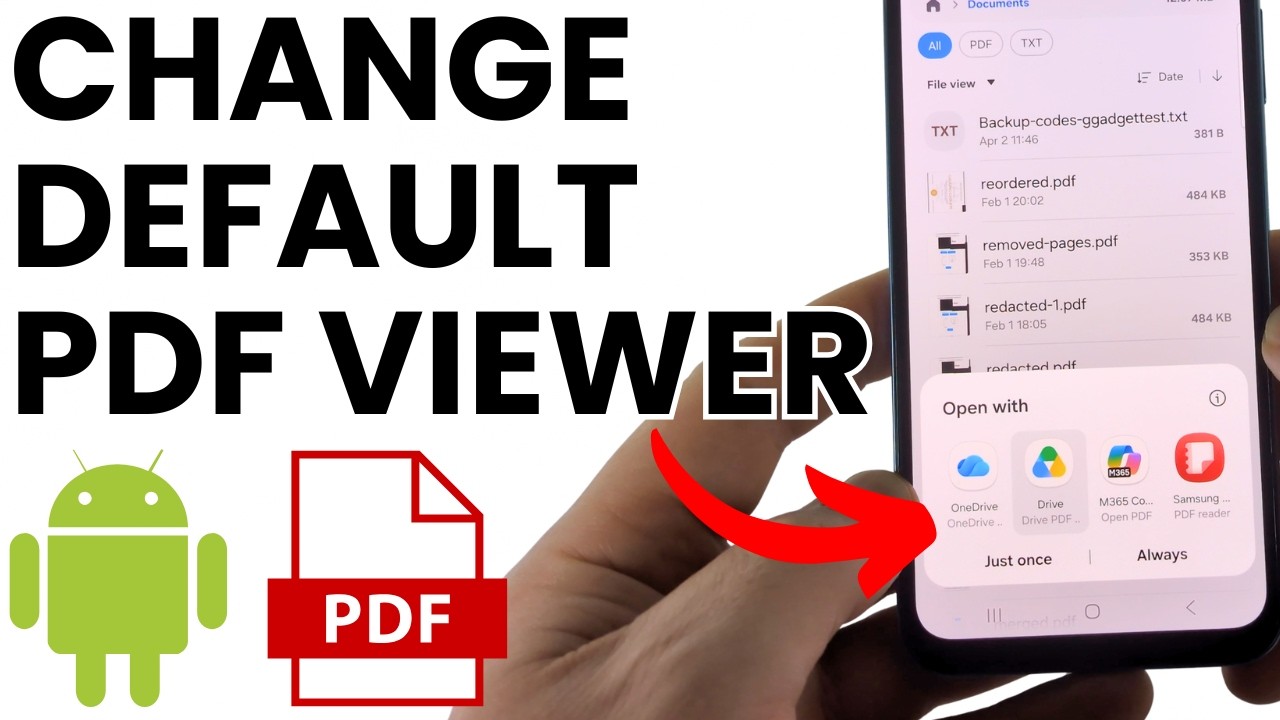 Как изменить программу для открытия PDF по умолчанию на Android и Samsung