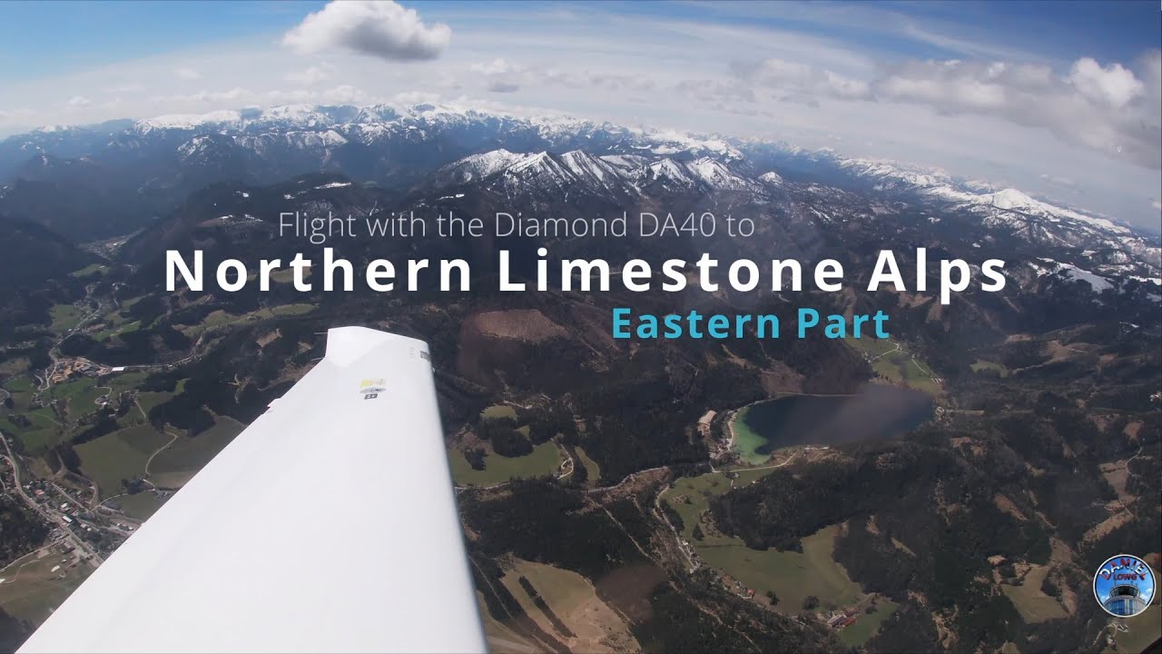 Diamond DA40 - Northern Limestone Alps and overhead LOGM - Mariazell Airfield