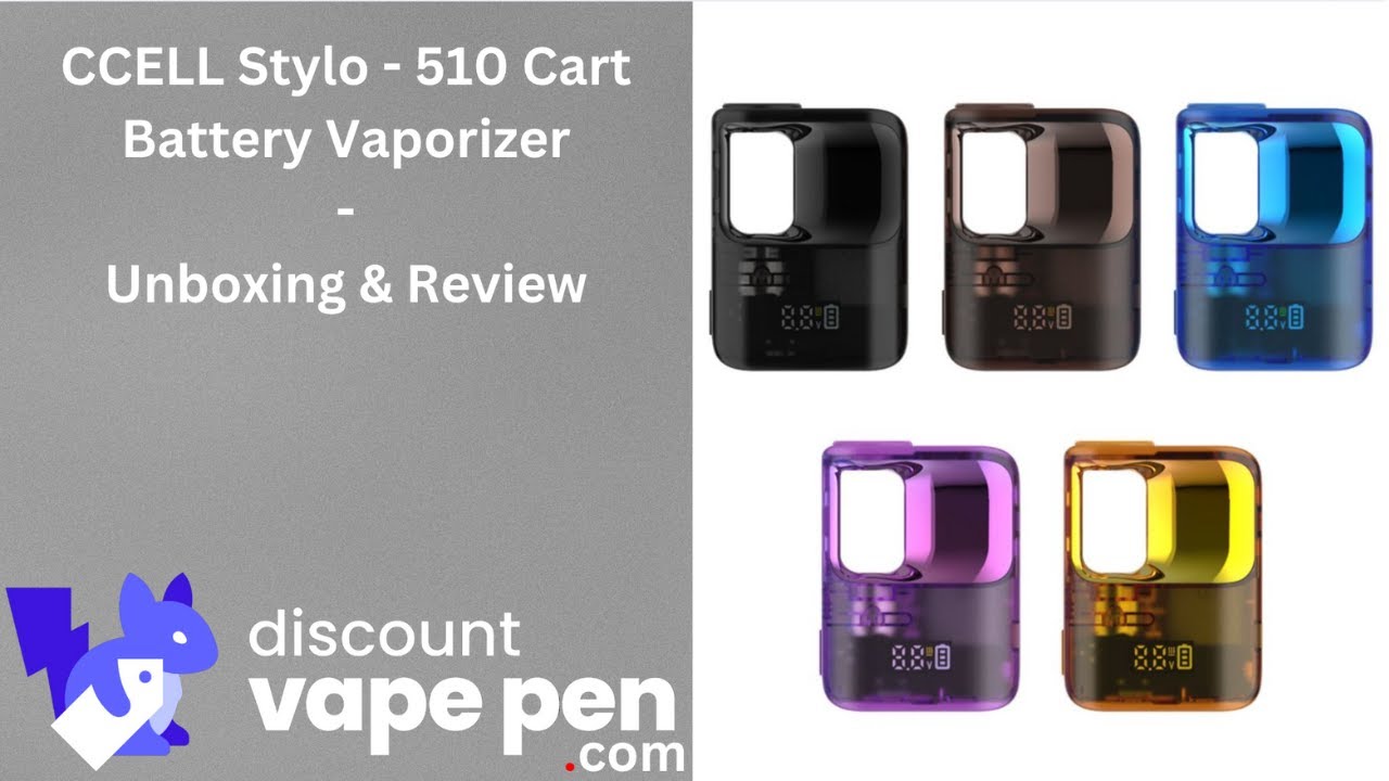 CCELL Stylo - 510 Cart Vape Battery -Unboxing & Review