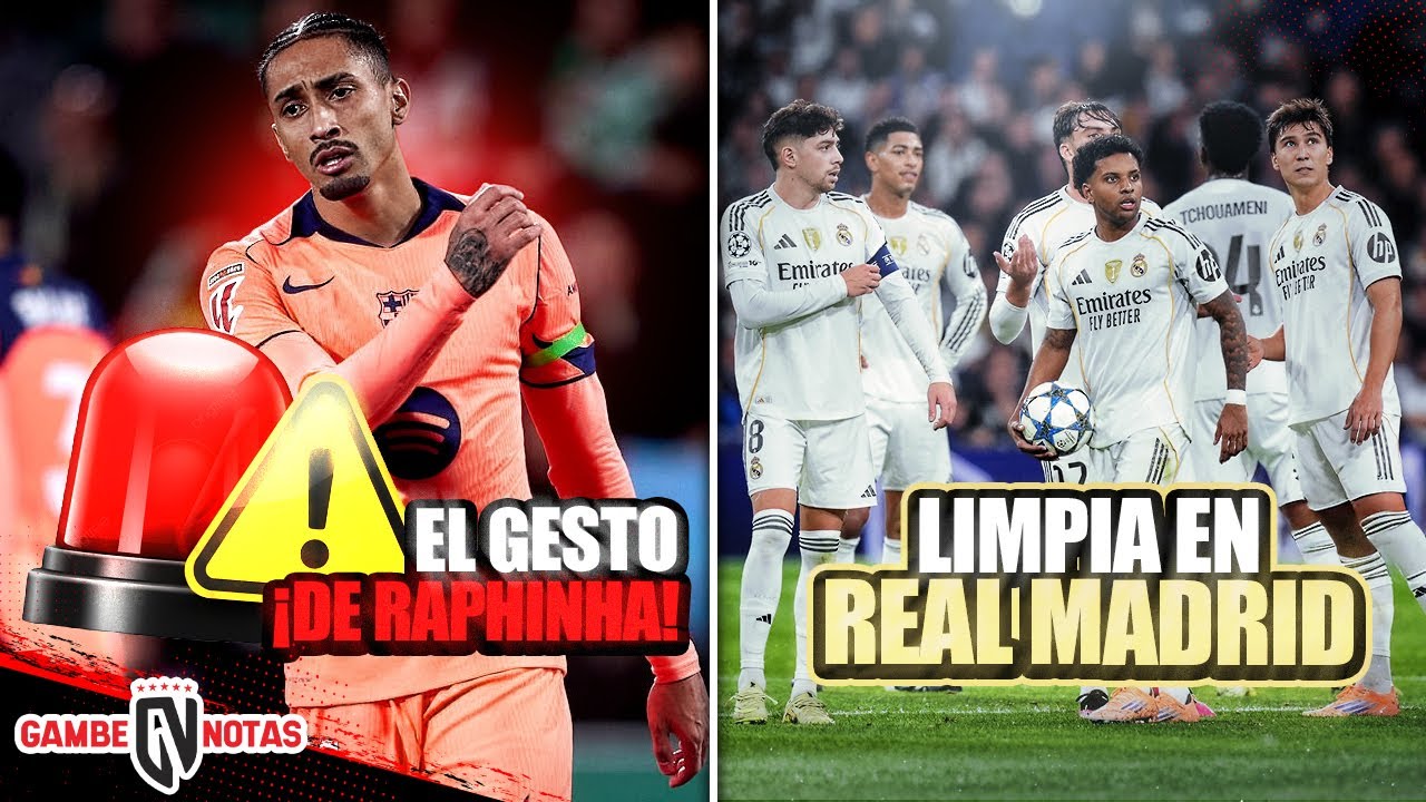 Duro gesto de Raphinha |Mega limpia en Madrid y esta sería su lista |Barça elige su fichaje favorito
