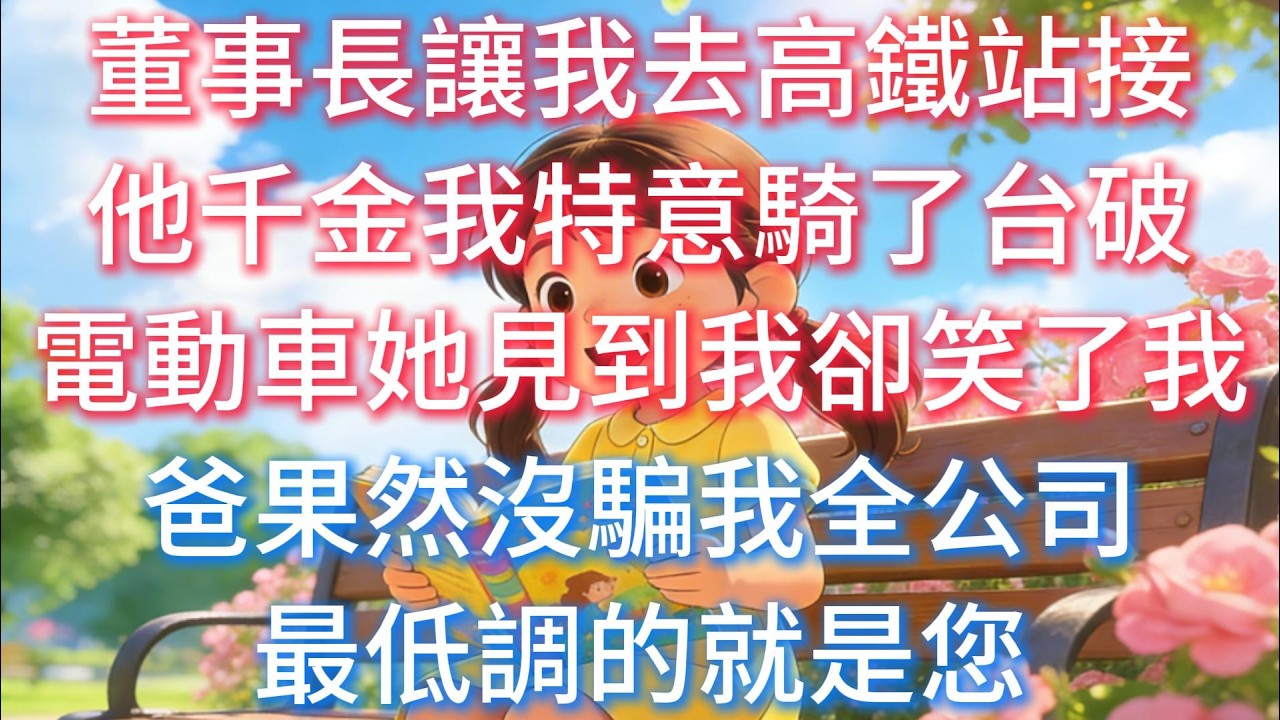 董事長讓我去高鐵站接他千金，我特意騎了台破電動車，她見到我卻笑了：我爸果然沒騙我，全公司最低調的就是您。