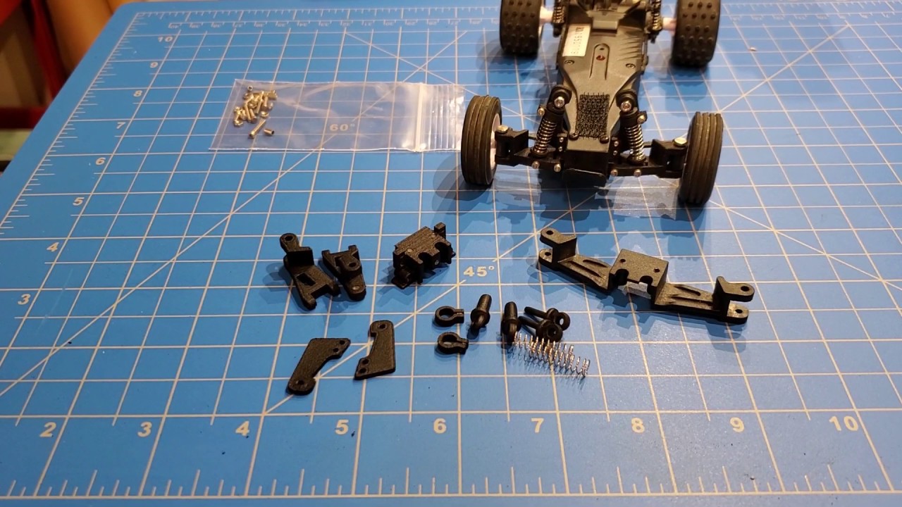 RC28 Front suspension kit assembly: Part 2