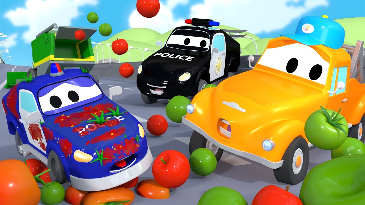 Bebê Matt está sujo ! - A lavagem de carros de Tom o Caminhão de Reboque 🛀 Desenhos animados