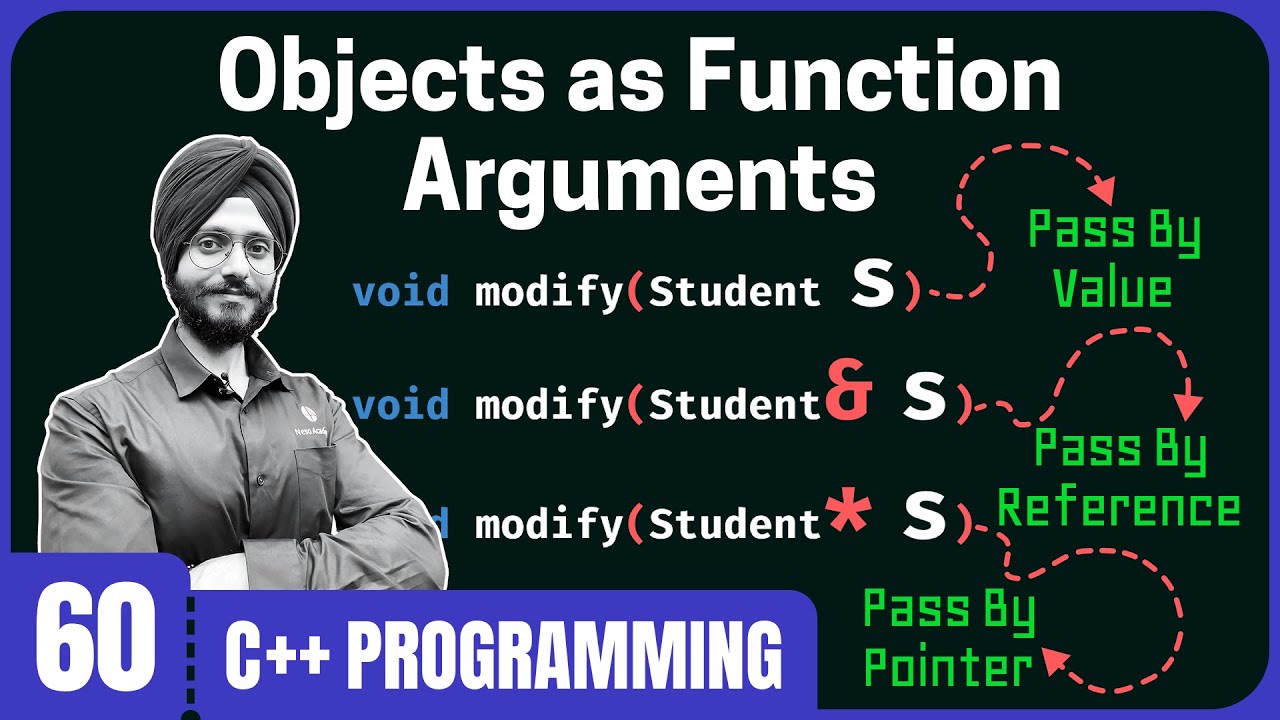 Objects as Function Arguments in C++
