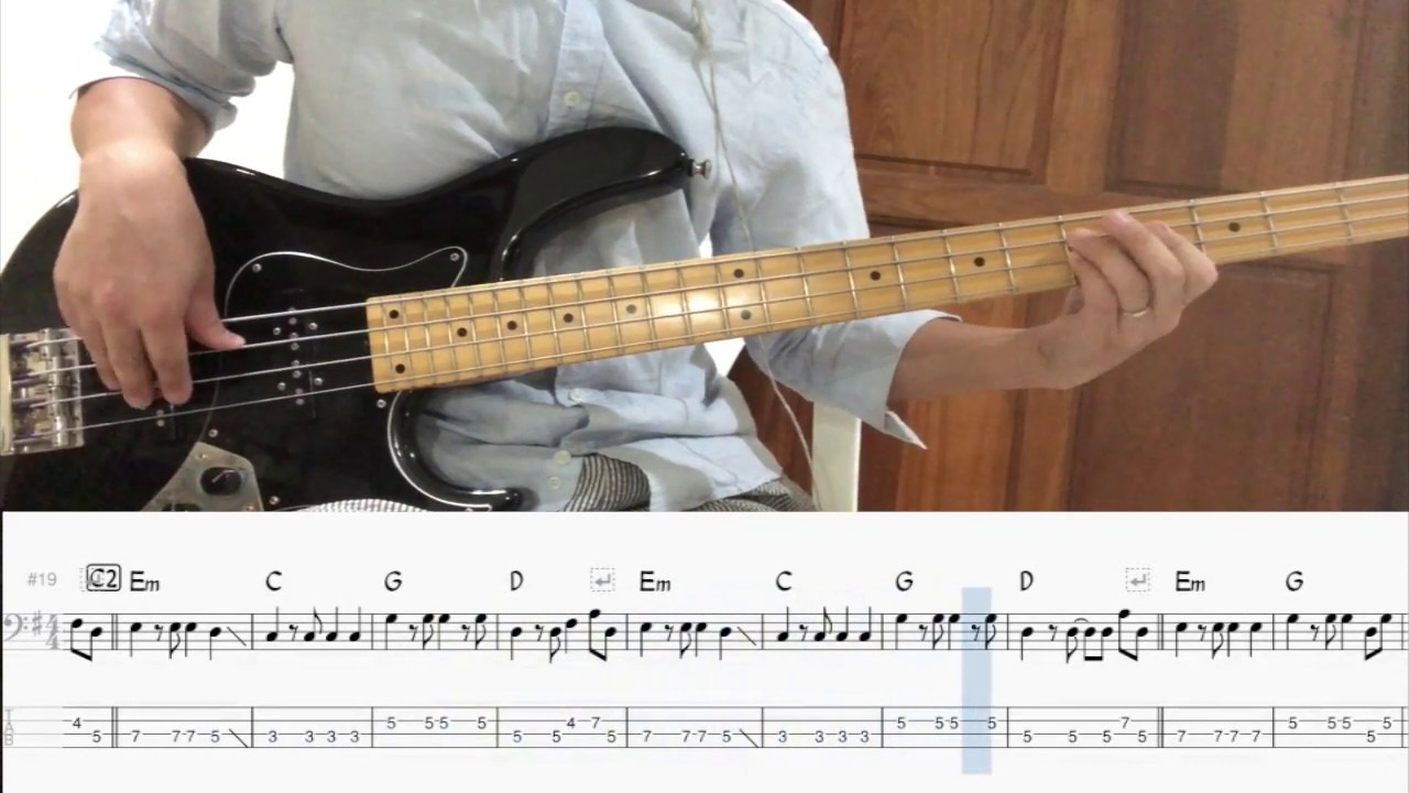 San Francisco - Scott McKenzie Bass Cover 연주 & Backing Track (Bass Tab악보)