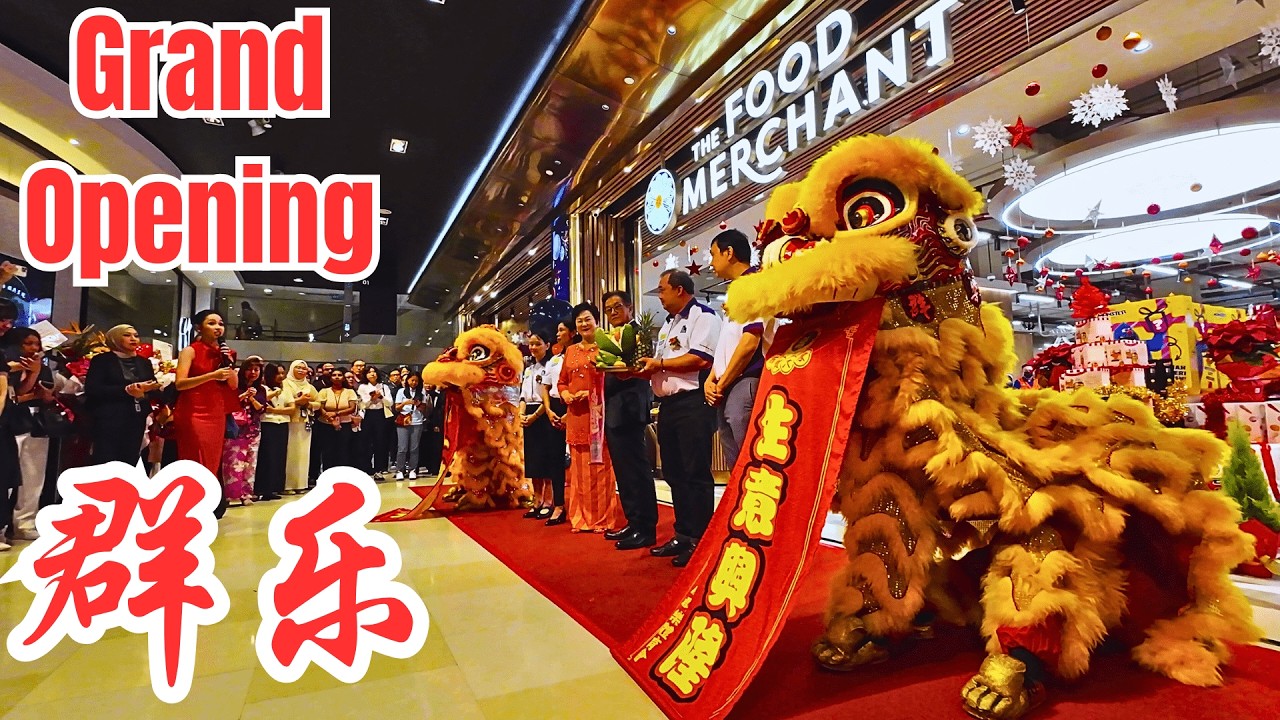 Торжественное открытие павильона The Food Merchant Pavilion Kuala Lumpur / Церемония открытия пав...
