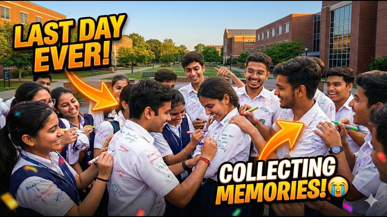 Final day signing shirts and collecting memories! ✨😭 #memories #collegelife #wohdinbhikyadinthe