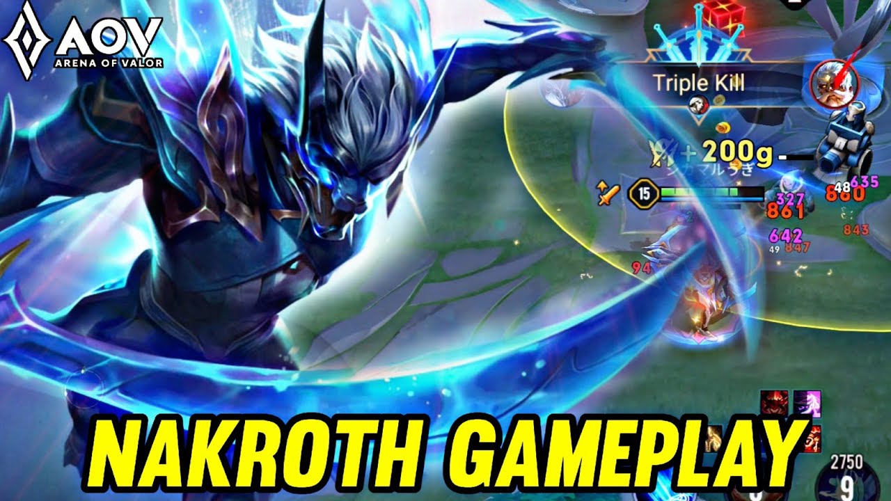 AOV : NAKROTH GAMEPLAY | IN JUNGLE - ARENA OF VALOR LI&Ecirc;NQU&Acirc;NMOBILE ROV