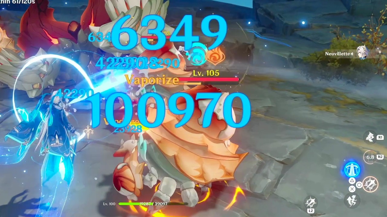 Solo Neuvillette VS Fearless Fire Crab (C6R5)