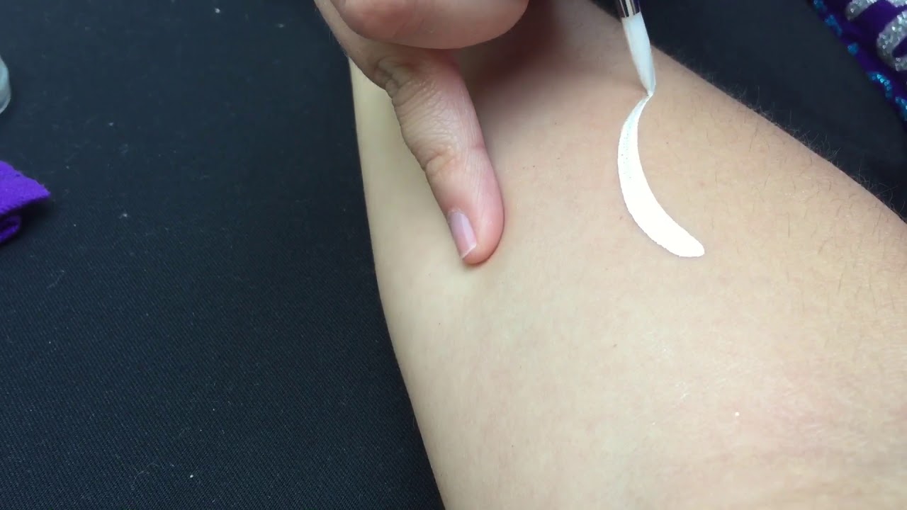 Face painting brush large tear drops