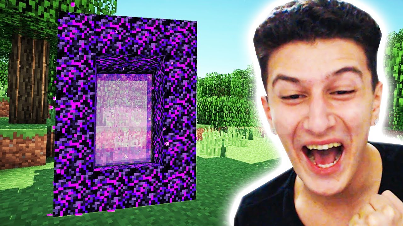 CEHENNEM PORTALI YAPTIM 😂 Minecraft 15