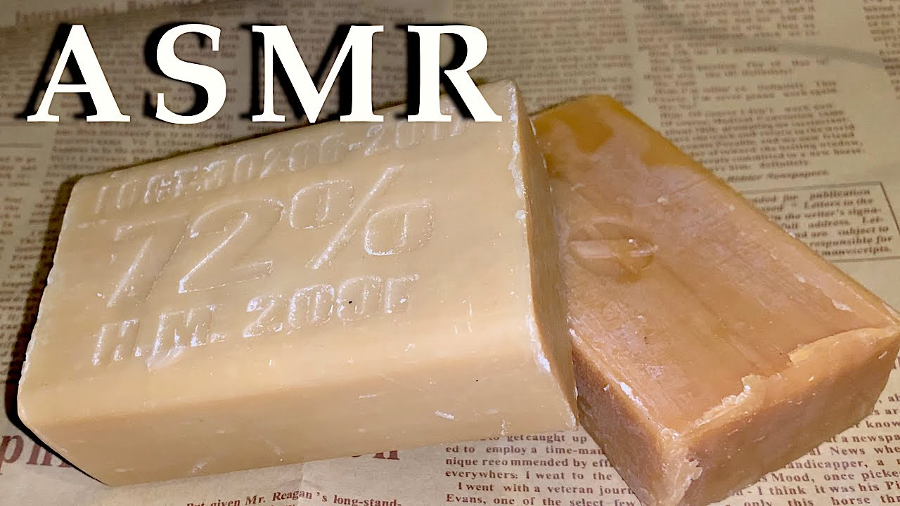Intense ASMR, I scratch dry soap with my nails.
