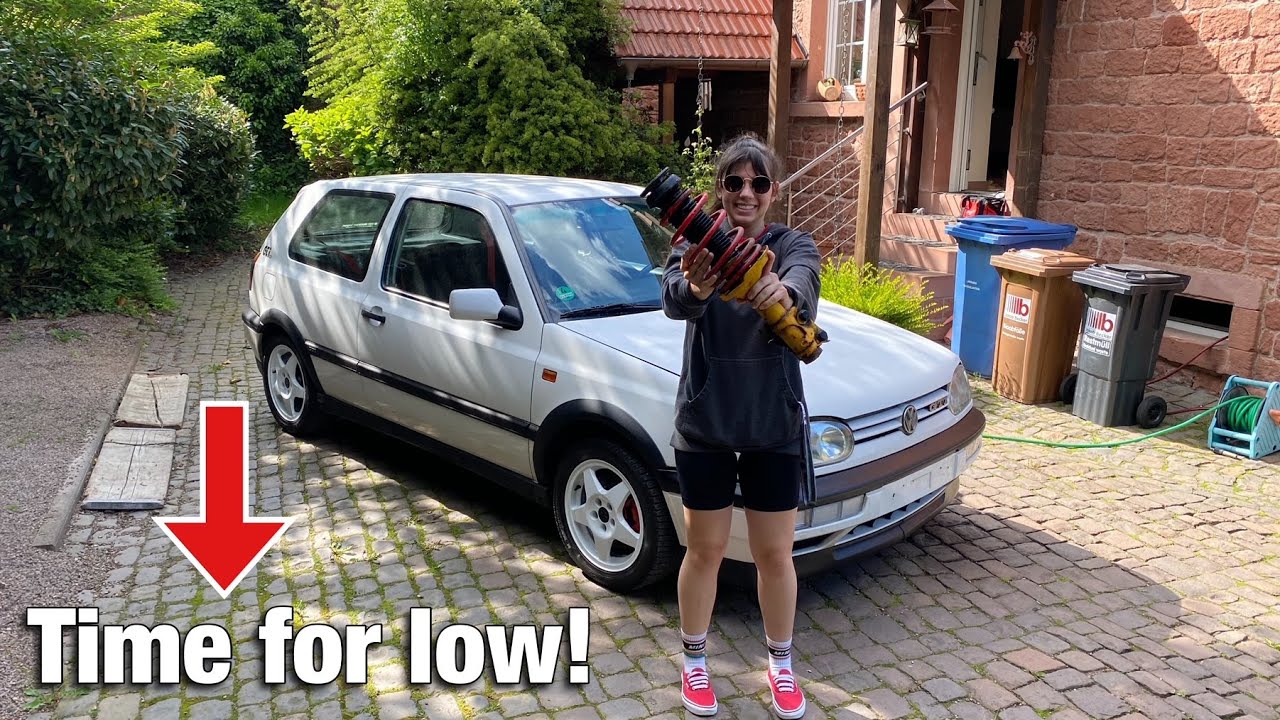 Finally Lowering The MK3 GTI! ( Huge Improvement! )