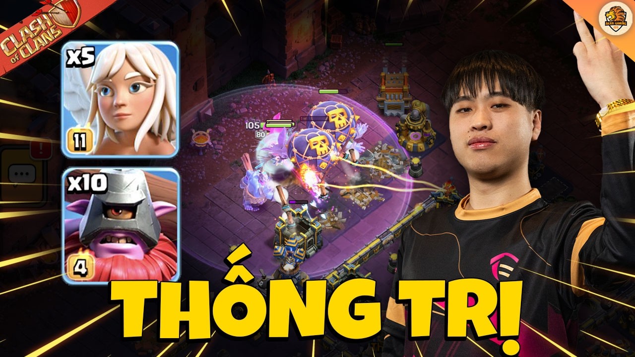 Cao Thủ Phóng Lao Thống Trị Giải Đấu TH18 Attack Clash of clans | Akari Gaming