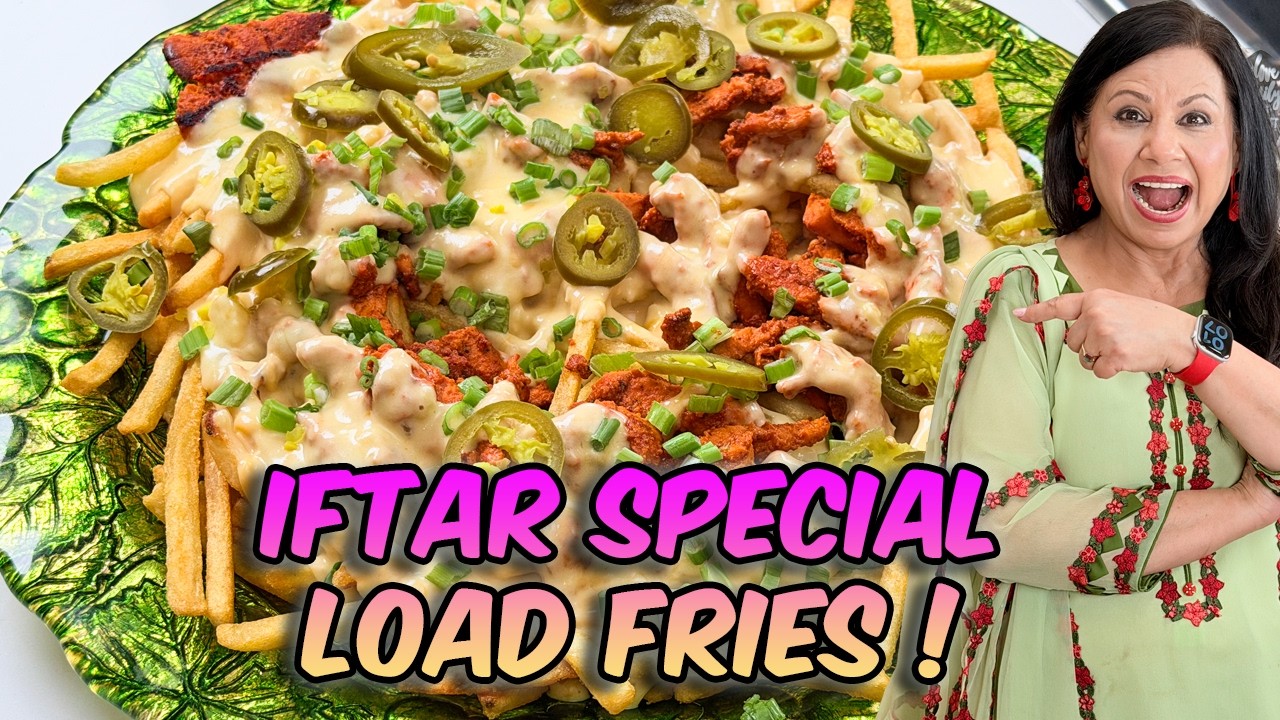 Iftar Ke Liye Quick & Easy Idea! Chicken Tikka Loaded Fries Recipe in Urdu Hindi - RKK