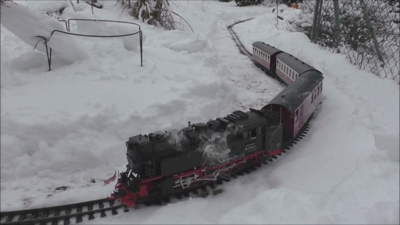 HSB Gartenbahn Schneefahrten im Oberharz