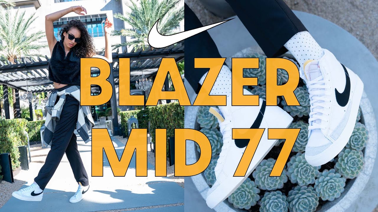 HOW TO STYLE A CLASSIC WHITE SNEAKER: Nike Blazer Mid 77 Vintage On Foot Review