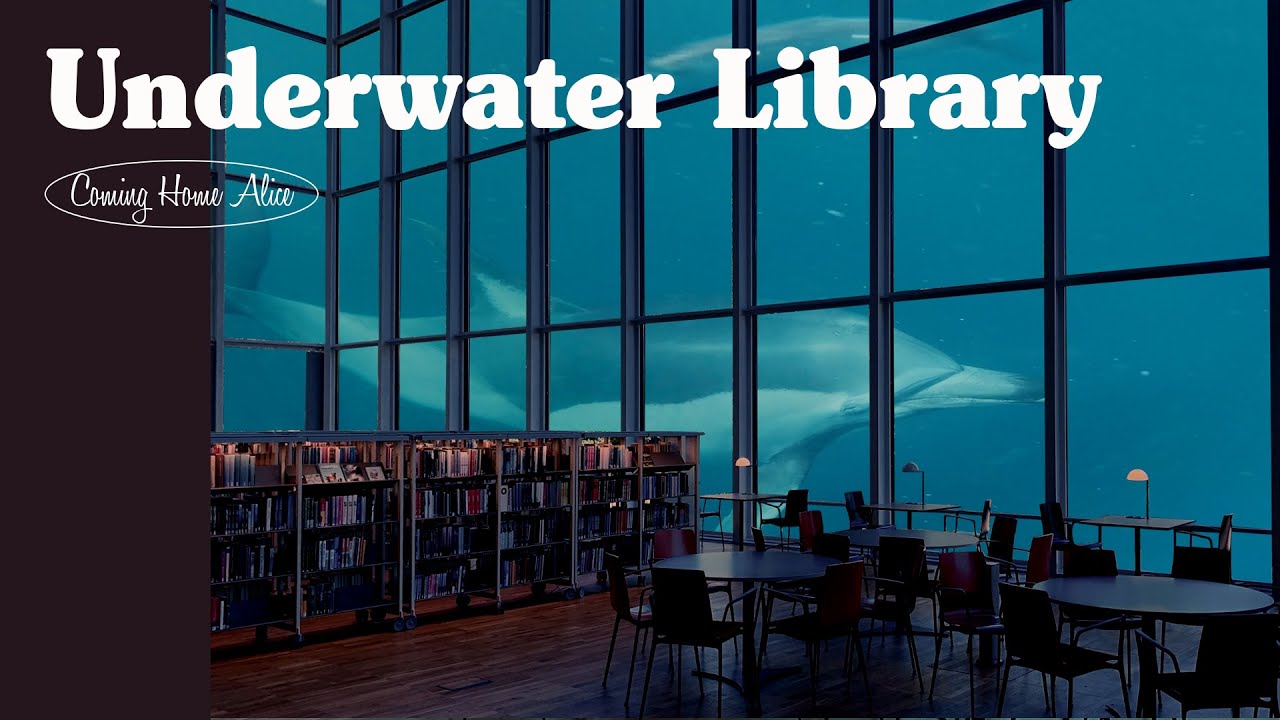 깊은 물속 한가운데 도서관이 있다면 Underwater Library ASMR Ambience 📖 the Sounds of Deep Sea, Turning Pages 🐳