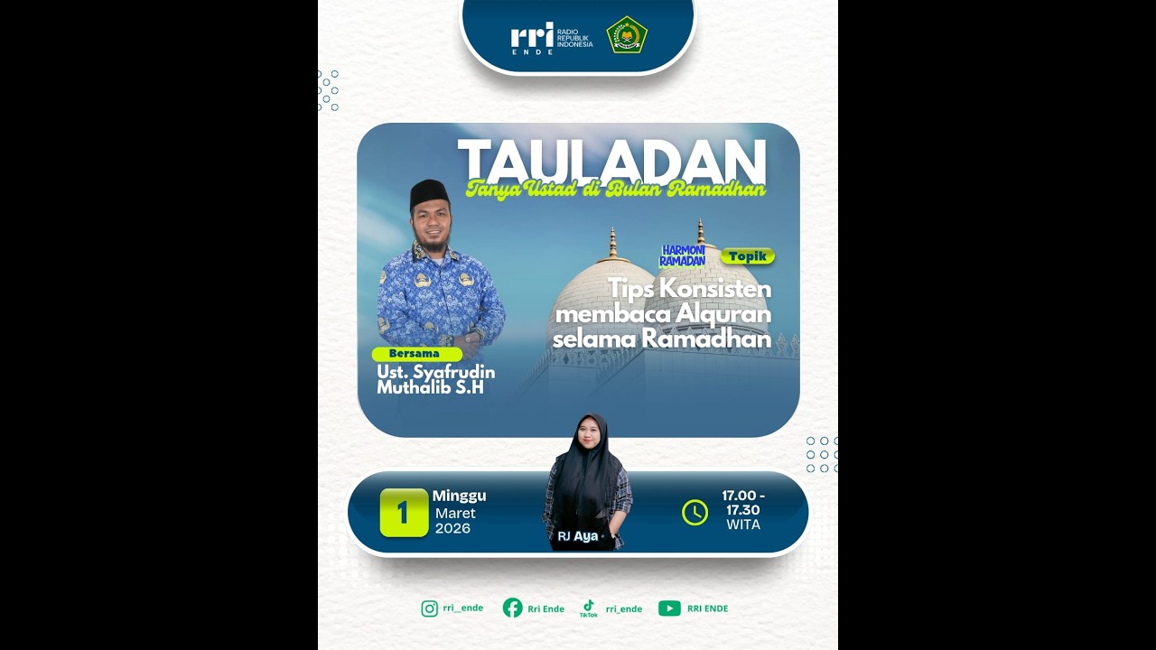 Tauladan // Tips Konsisten Membaca Alquran Selama Ramadhan