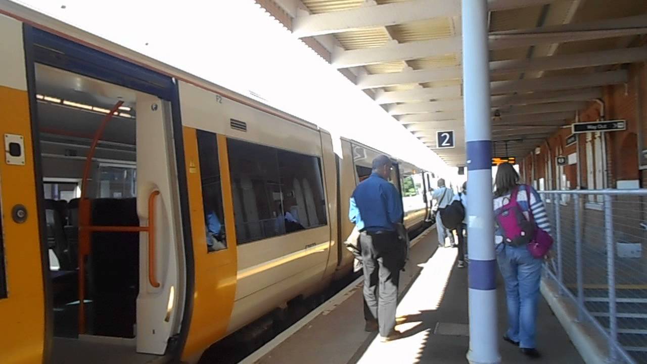 Southeastern arriving and departing Folkestone west
