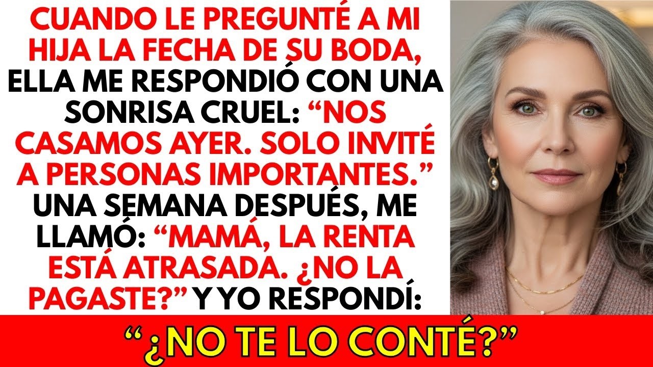 Le pregunté cuándo sería la Boda y mi Hija respondió cruelmente  “¡Ah, ya nos casamos ayer!”