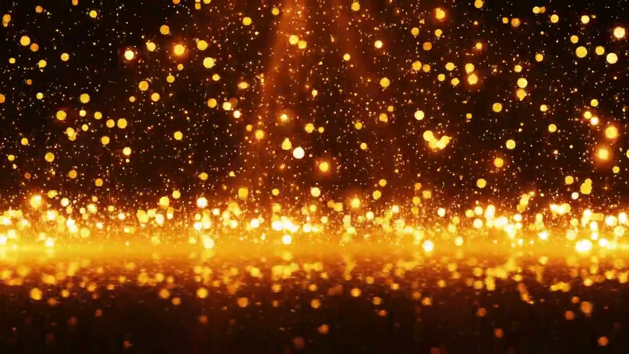 glitter gold particles 4k 2025