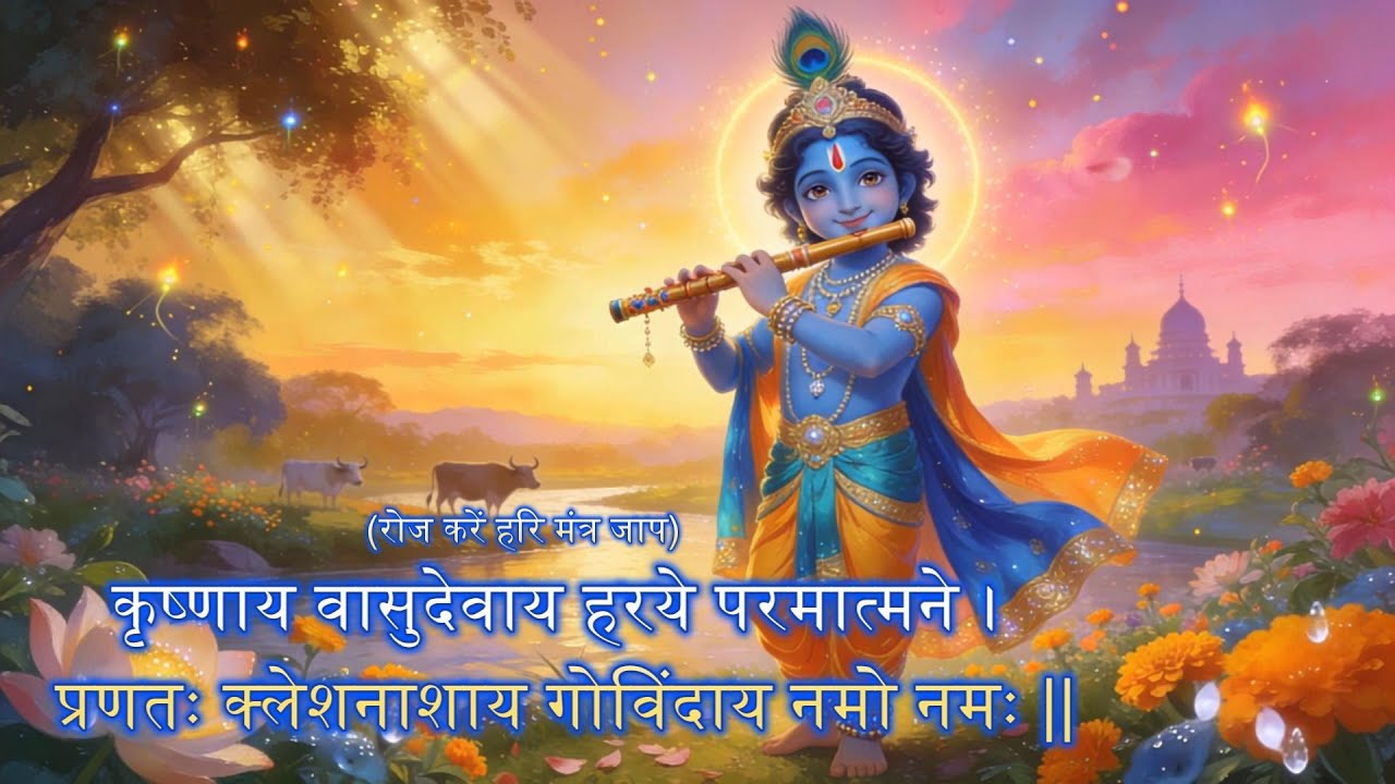 कृष्णाय वासुदेवाय Krishnay Vasudevay | Morning Prayer | Krishna Bhajan