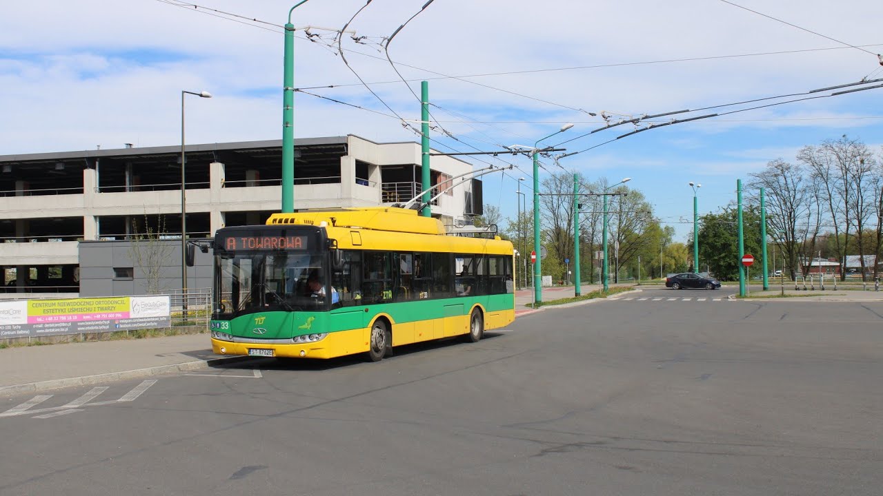 [🇵🇱PL] TLT Tychy - Solaris Trollino 12MB III #33 - [🚎A➡️TYCHY DWORZEC PKP🚂]