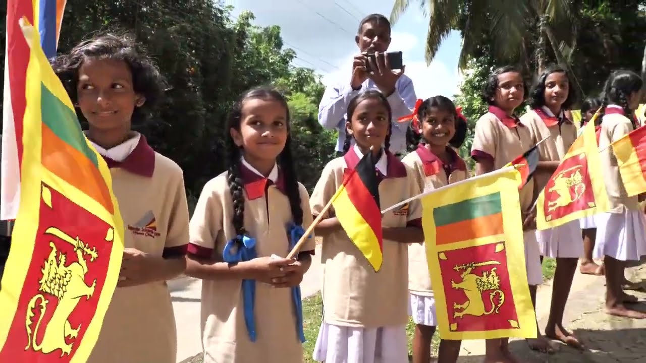 Warm welcome at the Karlsruhe Children Center Matara at January 20, 2024
