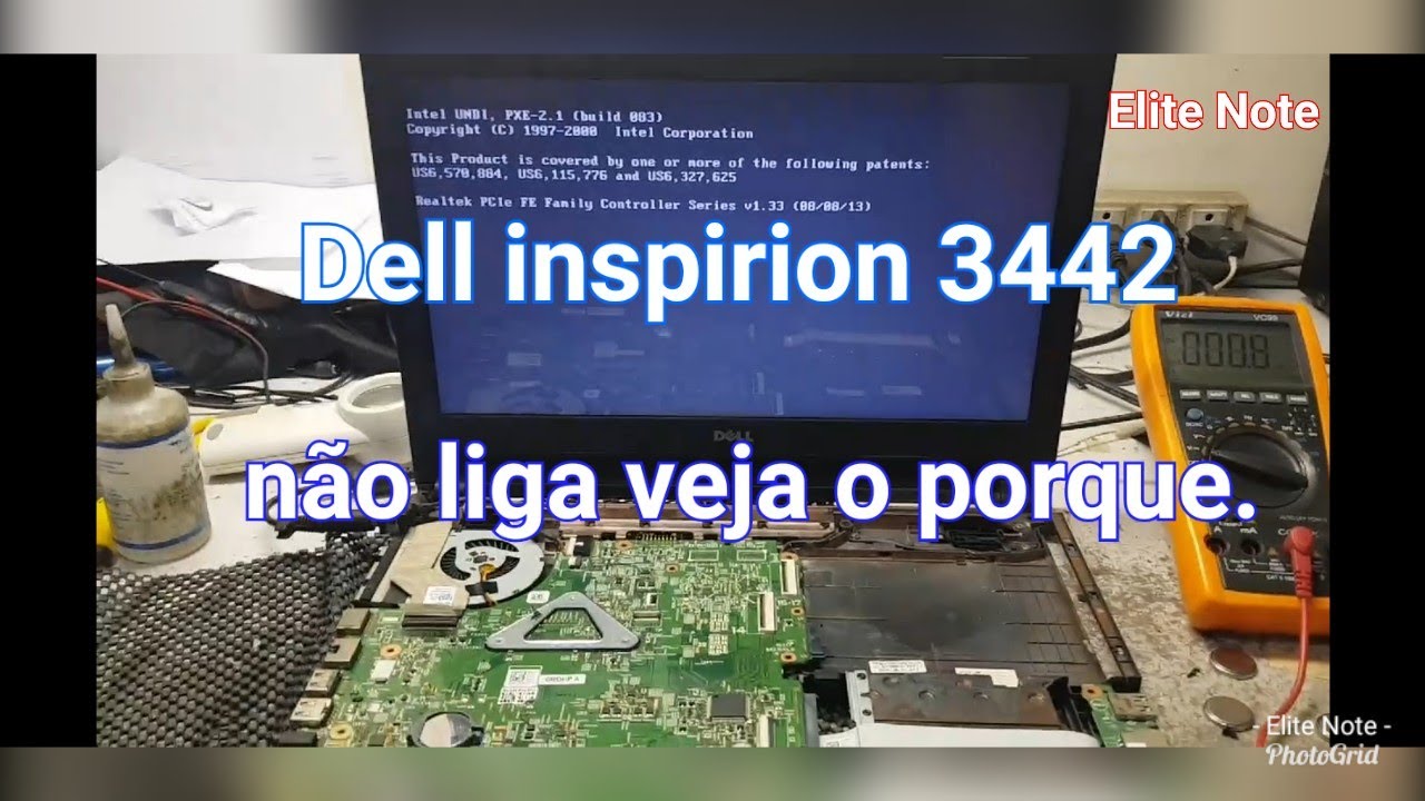 Dell inspiron 3442 não liga. Antes de abrir pensei que era o processador e fiquei feliz pois errei.