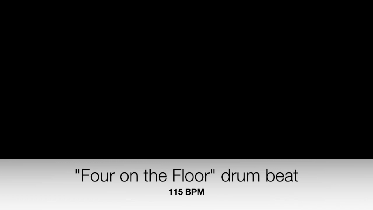 Four on the Floor drum beat: 115BPM