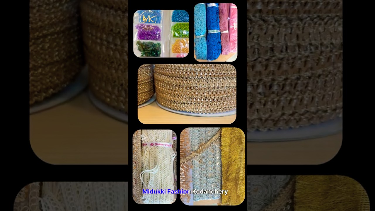 All type of stitching and embroidery accessories available #lace #pearl #beeds #embiodery