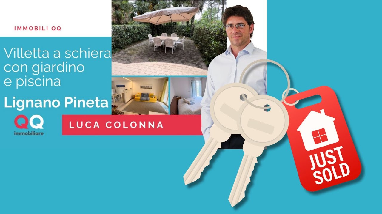 VENDUTO - Villetta a schiera a Lignano Pineta con garage, giardino e piscina