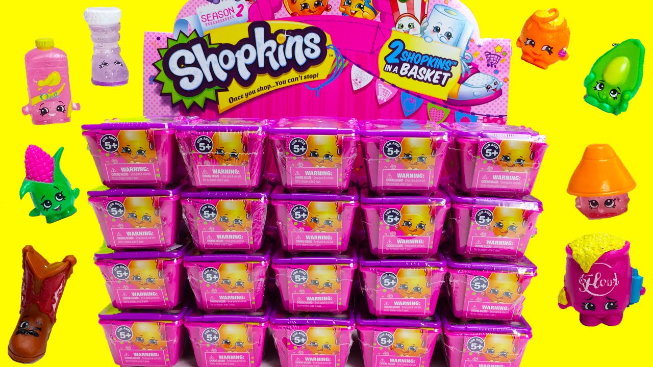 20 Shopkins SEASON 2 Blind Baskets Unboxing for Shopkins SEASON 2 with 3 Ultra Rares
