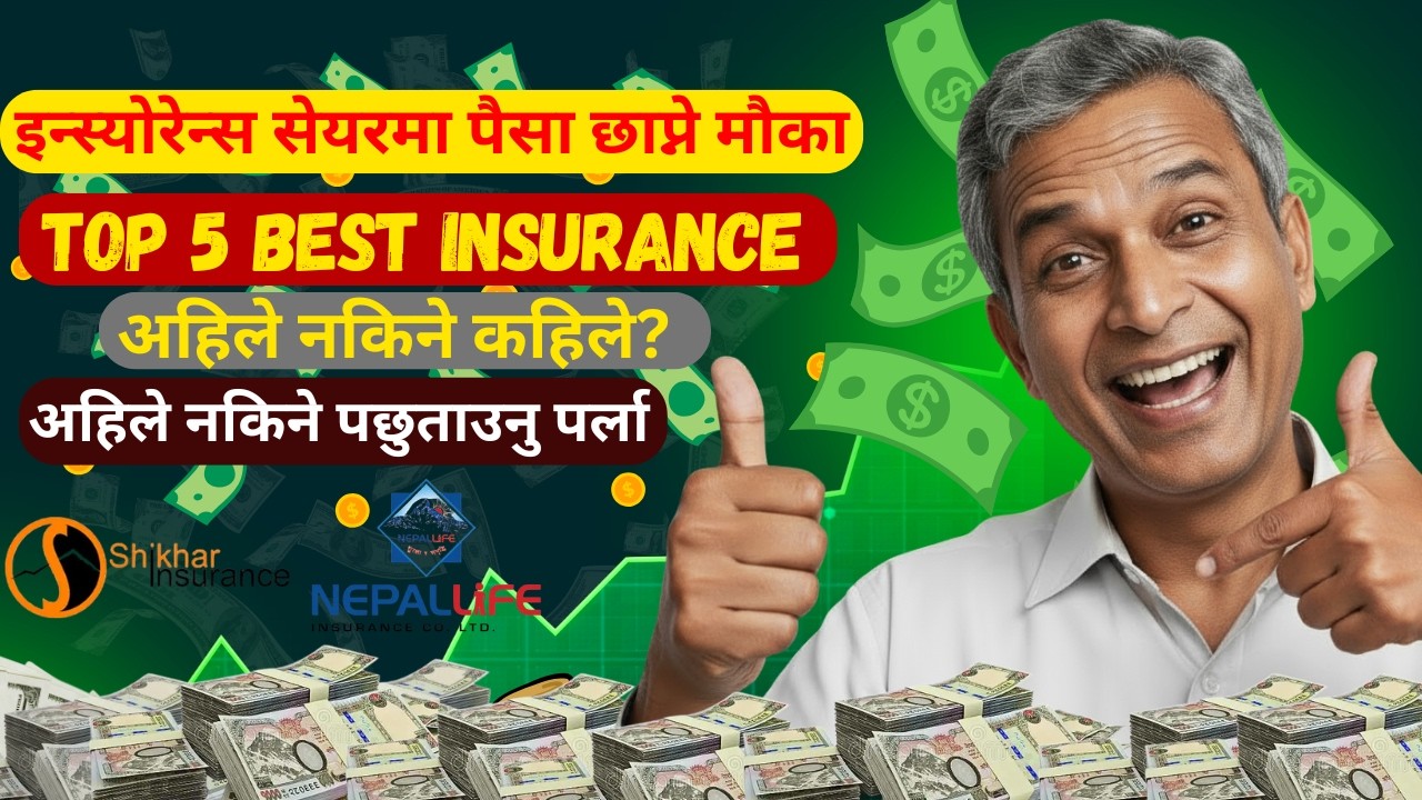 Top 5 Insurance Stocks in Nepal to Invest 1 Lakh | NEPSE Insurance Sector Analysis 2026