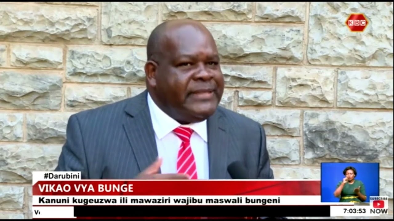 Vikao vya bunge | Wadhifa wa kiongozi rasmi wa upinzani kuangaziwa