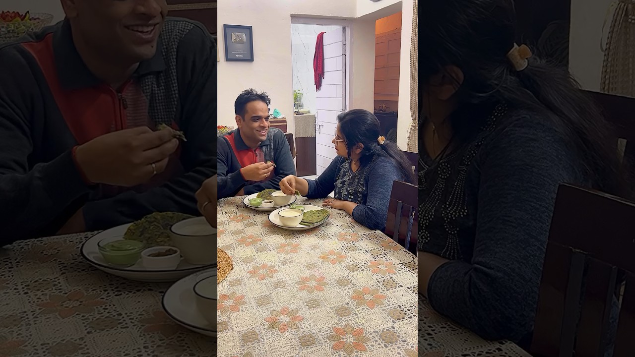 बथुआ पराठे with a twist