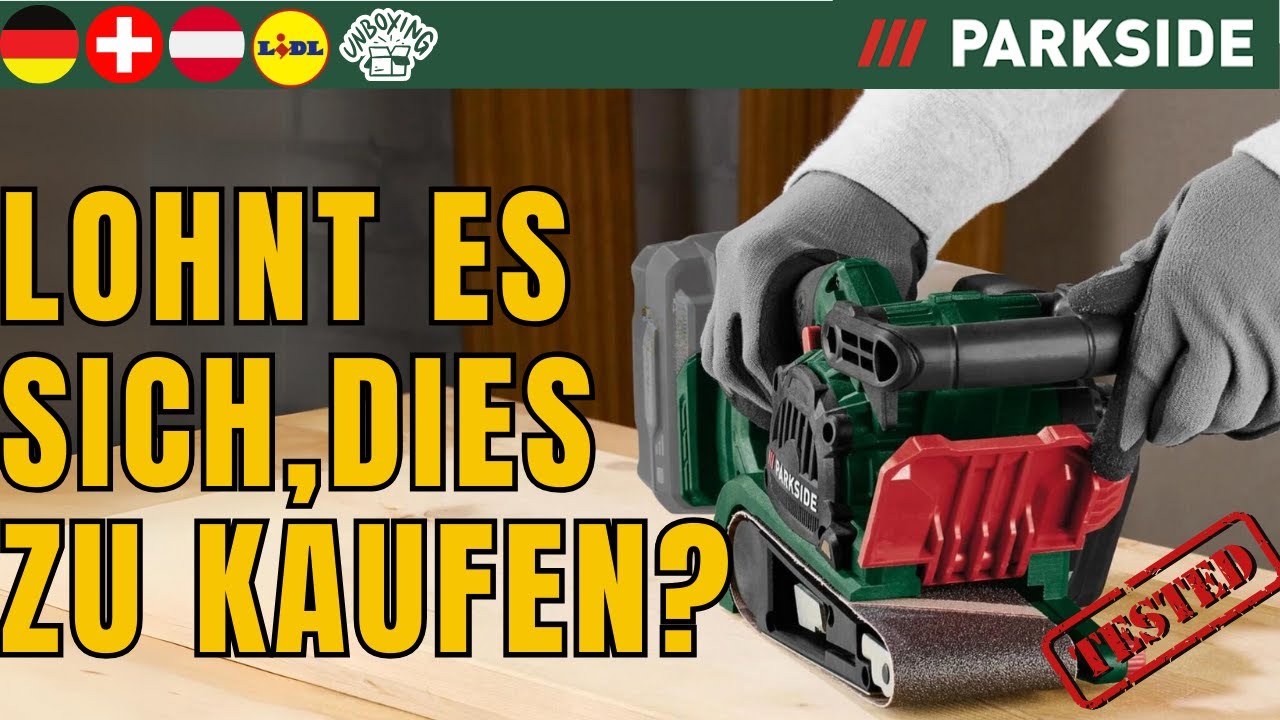 BANDSCHLEIFER Parkside PBSDA 20-Li A1 DEUTSCHLAND DEUTSCH  SWITZERLAND  AUSTRIA LIDL