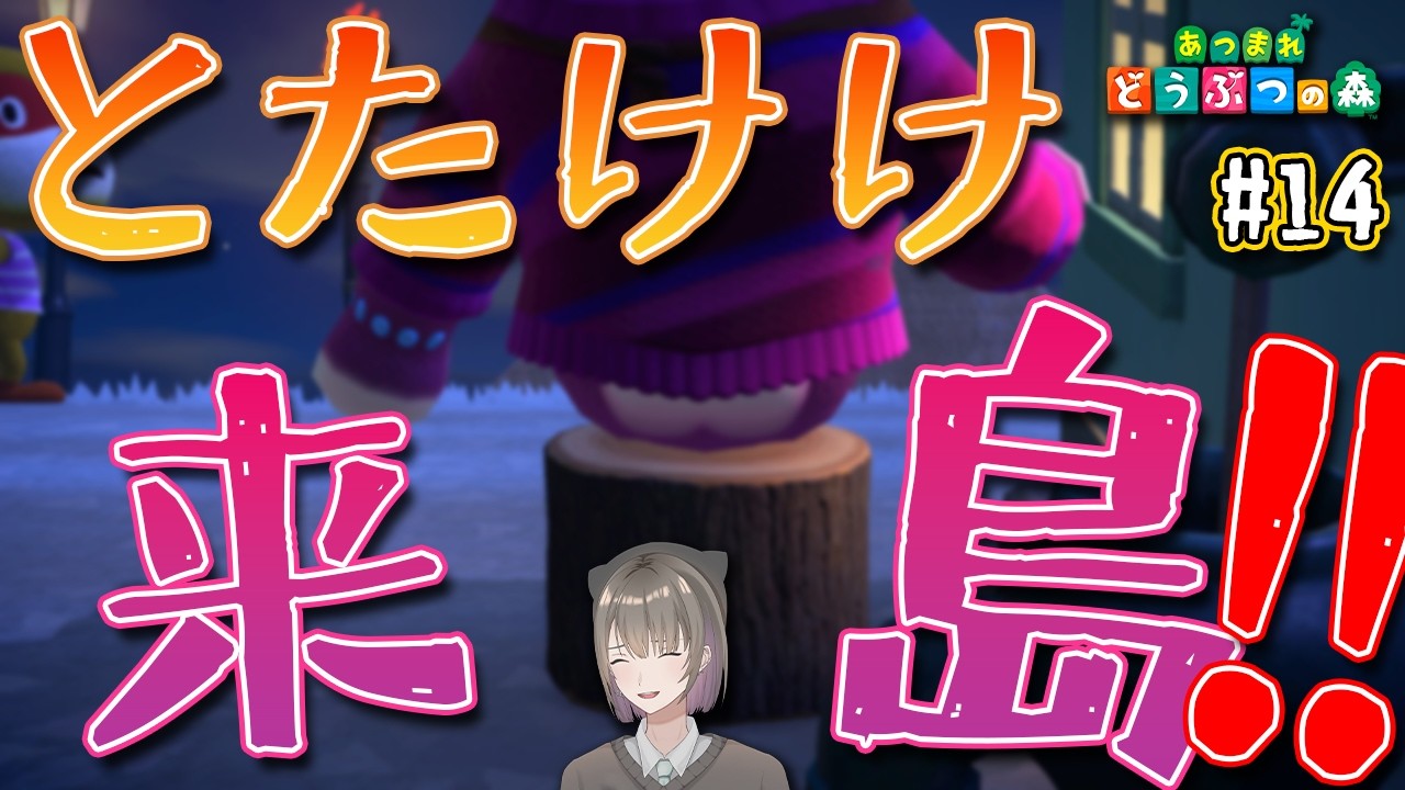14日目【あつ森】とたけけ遂に来る！？【あつまれ どうぶつの森 / 千草げんじ】