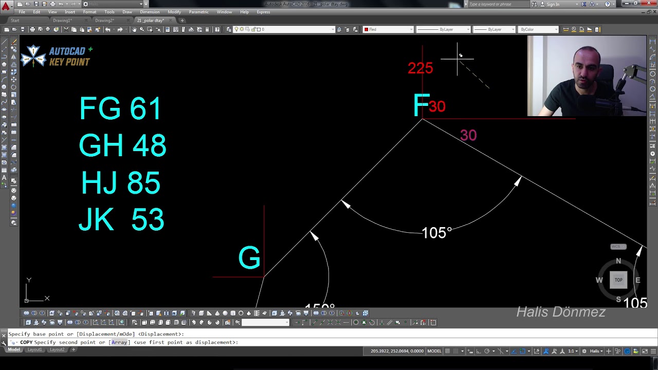 Derinlemesine Polar Sistem'de Kaybolmak - AutoCAD Full Açılı Çizme Dersi - Püf Noktası (Öğretim)