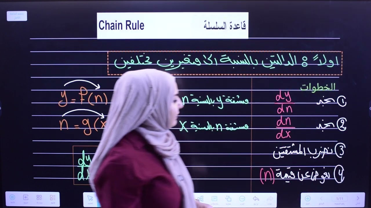 محاضرة 4 | الخامس العلمي | الفصل السادس | قاعدة السلسلة 