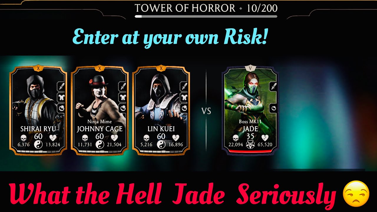 Tower Of Horror Boss ( MK11 Jade) Battle 10 | Enter at Your Own Risk! | MK Mobile