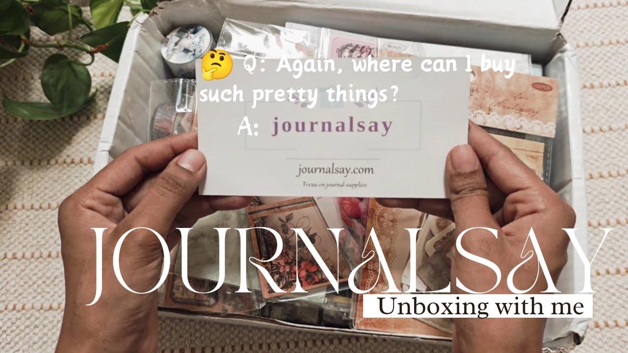 New Journalsay haul | Unboxing with me | ASMR | International shipping ✈️| Scrapbooking | Satisfying