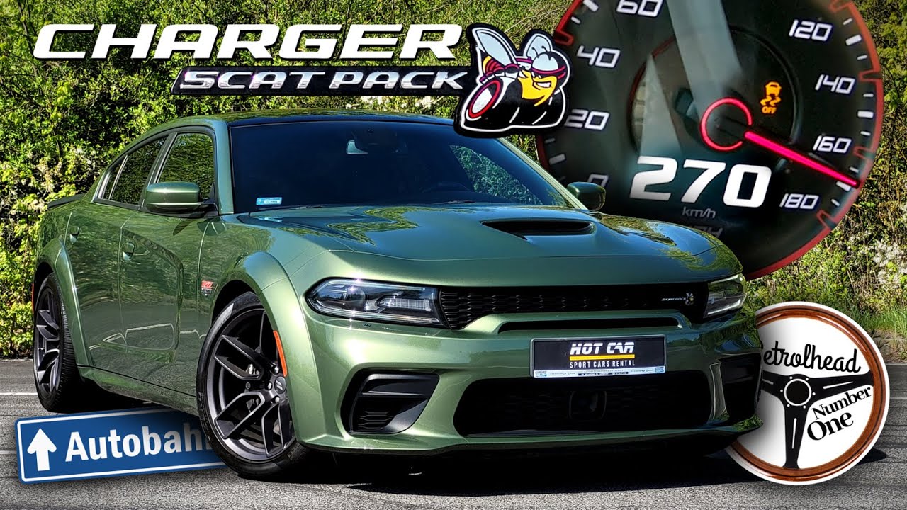 2020 Dodge Charger R/T 6.4 Scat Pack (492 KM) | V-MAX, 100-200, 200-250 km/h, Test, AUTOBAHN. | 4K