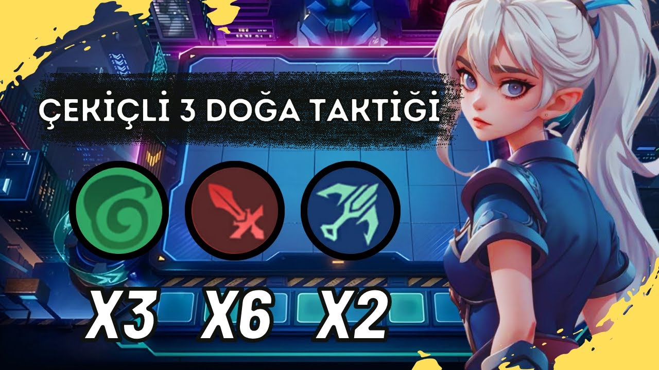 BROWN 2. YETENEK İLE ÇEKİÇLİ 3 DOĞA TAKTİĞİ SİLAH USTASI MİYA - MAGIC CHESS MOBİLE LEGENDS