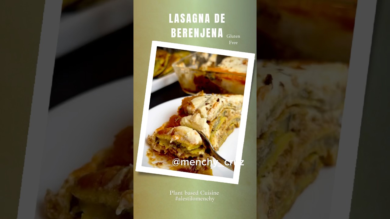 Lasagna con torrejas de berenjena. En el primer comentario te dejo los ingredientes y medidas.